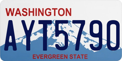 WA license plate AYT5790