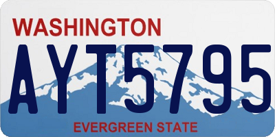 WA license plate AYT5795