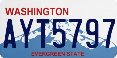 WA license plate AYT5797