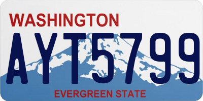 WA license plate AYT5799