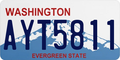 WA license plate AYT5811