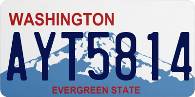 WA license plate AYT5814
