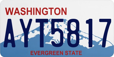 WA license plate AYT5817