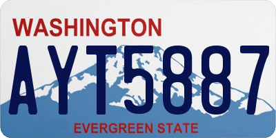 WA license plate AYT5887