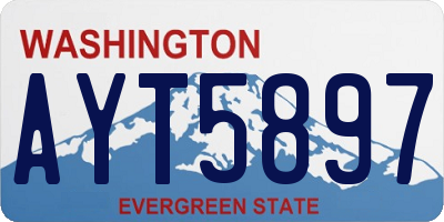 WA license plate AYT5897