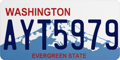 WA license plate AYT5979
