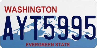 WA license plate AYT5995