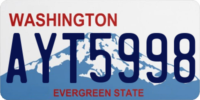WA license plate AYT5998