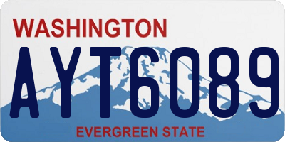 WA license plate AYT6089