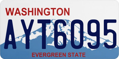 WA license plate AYT6095