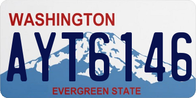 WA license plate AYT6146