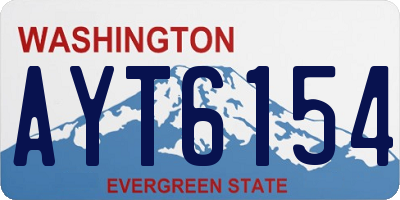 WA license plate AYT6154