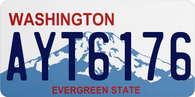 WA license plate AYT6176