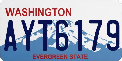 WA license plate AYT6179
