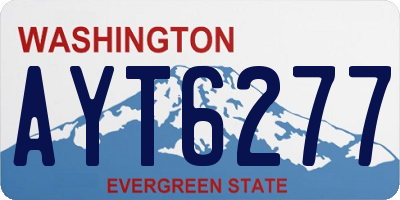 WA license plate AYT6277