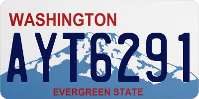 WA license plate AYT6291