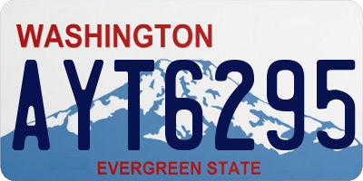 WA license plate AYT6295