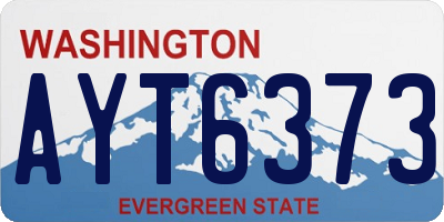 WA license plate AYT6373