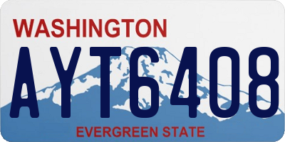 WA license plate AYT6408