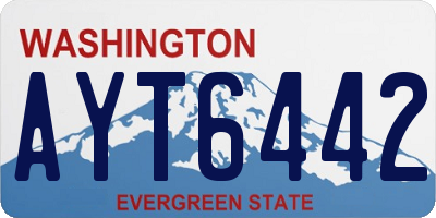 WA license plate AYT6442