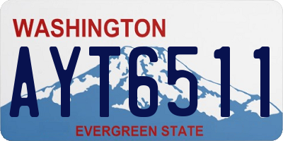 WA license plate AYT6511