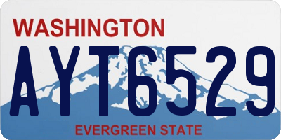 WA license plate AYT6529
