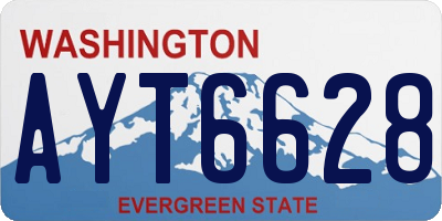 WA license plate AYT6628