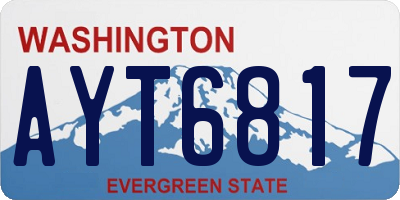 WA license plate AYT6817