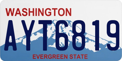 WA license plate AYT6819