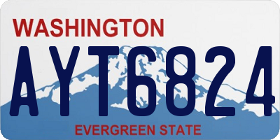 WA license plate AYT6824