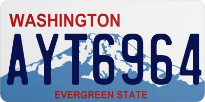 WA license plate AYT6964