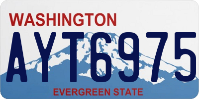 WA license plate AYT6975