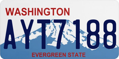 WA license plate AYT7188