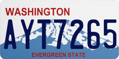 WA license plate AYT7265