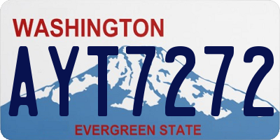 WA license plate AYT7272