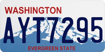 WA license plate AYT7295