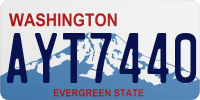 WA license plate AYT7440