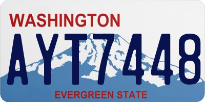 WA license plate AYT7448