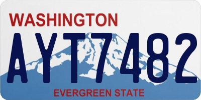 WA license plate AYT7482