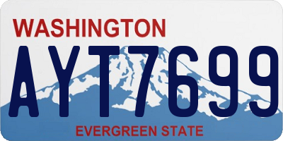 WA license plate AYT7699