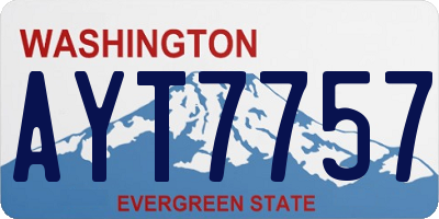 WA license plate AYT7757