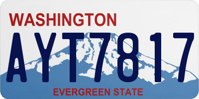 WA license plate AYT7817