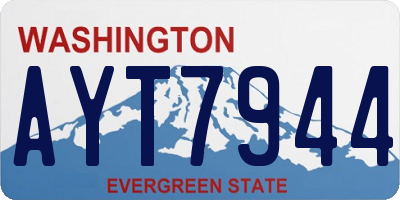 WA license plate AYT7944