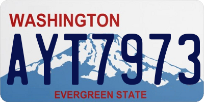 WA license plate AYT7973