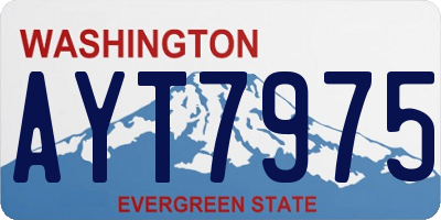 WA license plate AYT7975