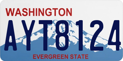 WA license plate AYT8124