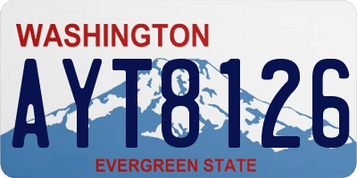 WA license plate AYT8126