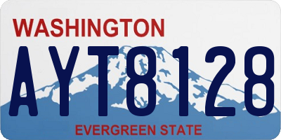 WA license plate AYT8128