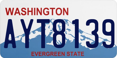 WA license plate AYT8139
