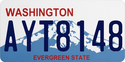 WA license plate AYT8148